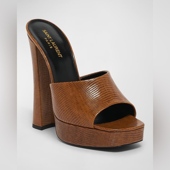 NW/OT Saint Laurent
Boogie Embossed Platform Mule Sandals
Size: 36.5 (6.5) - Picture 1 of 7